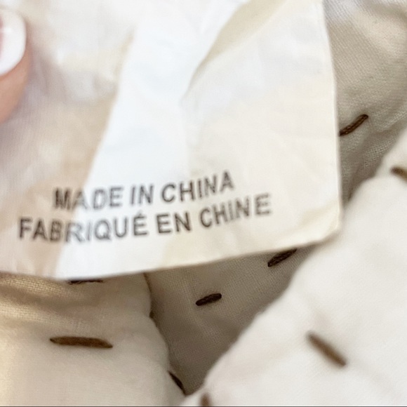 POTTERY BARN Set Of Two Pick Stitch Pillow Shams - Picture 7 of 8